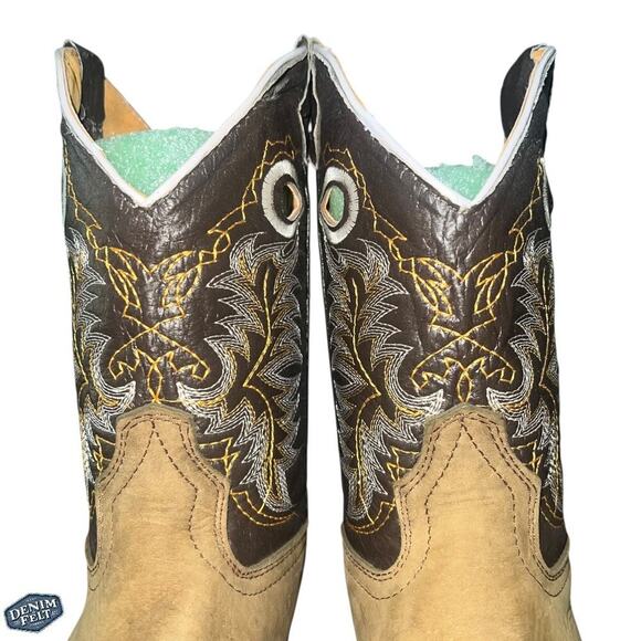 Old Corral Men’s Tan/Light Brown Suede Leather Top Cowboy Western Boots | NEW main image 14